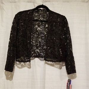 NWT Black Lace Jacket